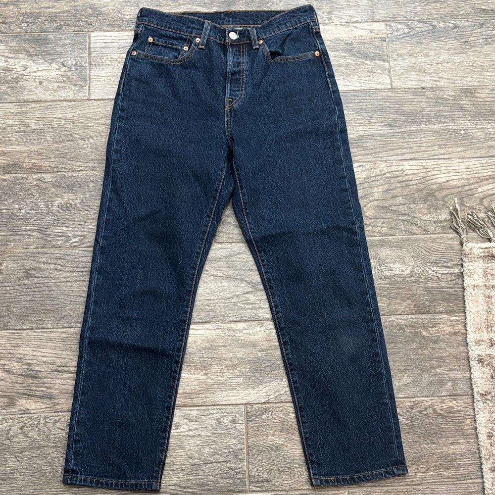Levi's Dark Blue Straight Jeans
